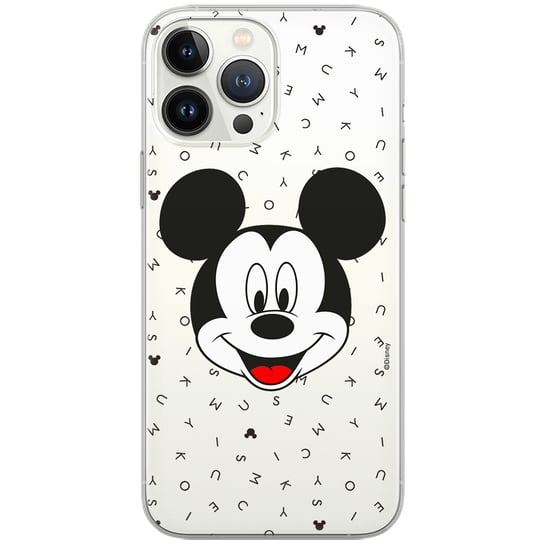Etui Disney dedykowane do Iphone 12 PRO MAX, wzór: Mickey 020 Etui częściowo przeźroczyste, oryginalne i oficjalnie licencjonowane Disney