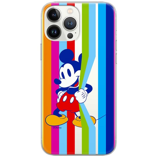Etui Disney dedykowane do Iphone 12 PRO MAX, wzór: Mickey 026 Etui częściowo przeźroczyste, oryginalne i oficjalnie licencjonowane Disney