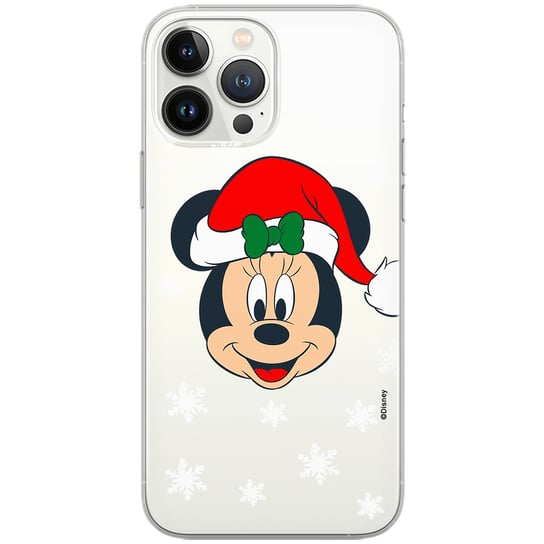 Etui Disney dedykowane do Iphone 12 PRO MAX, wzór: Minnie 061 Etui częściowo przeźroczyste, oryginalne i oficjalnie licencjonowane Disney