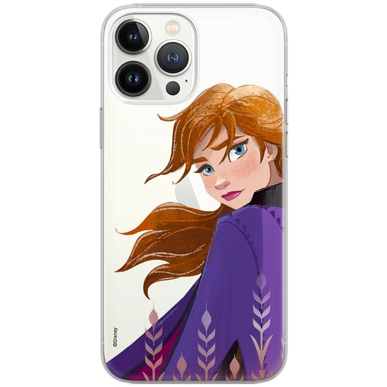 Etui Disney dedykowane do Iphone 13 MINI, wzór: Anna 002 Etui częściowo przeźroczyste, oryginalne i oficjalnie licencjonowane Disney