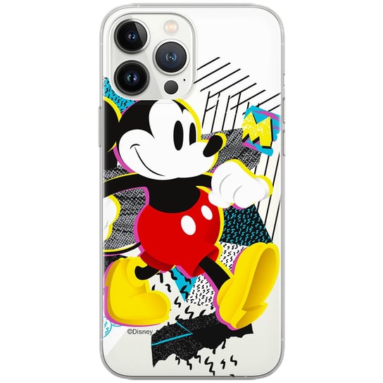 Etui Disney dedykowane do Iphone 13 MINI, wzór: Mickey 032 Etui częściowo przeźroczyste, oryginalne i oficjalnie licencjonowane Disney