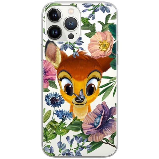 Etui Disney dedykowane do Iphone 13 PRO MAX, wzór: Bambi 011 Etui częściowo przeźroczyste, oryginalne i oficjalnie licencjonowane ERT Group