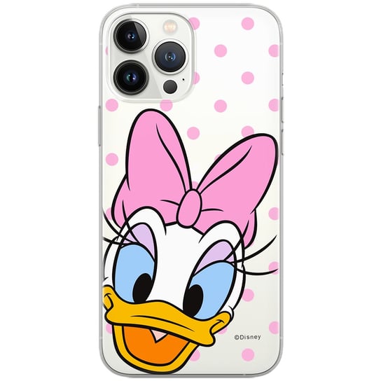 Etui Disney dedykowane do Iphone 13 PRO MAX, wzór: Daisy 004 Etui częściowo przeźroczyste, oryginalne i oficjalnie licencjonowane ERT Group