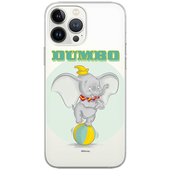 Etui Disney dedykowane do Iphone 13 PRO MAX, wzór: Dumbo 006 Etui częściowo przeźroczyste, oryginalne i oficjalnie licencjonowane ERT Group