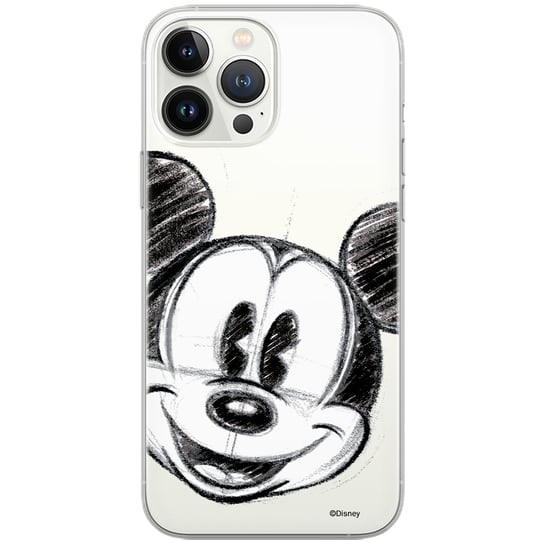 Etui Disney dedykowane do Iphone 13 PRO MAX, wzór: Mickey 004 Etui częściowo przeźroczyste, oryginalne i oficjalnie licencjonowane ERT Group