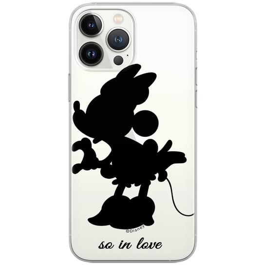 Etui Disney dedykowane do Iphone 13 PRO MAX, wzór: Minnie 002 Etui częściowo przeźroczyste, oryginalne i oficjalnie licencjonowane ERT Group