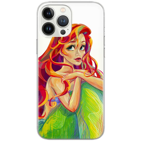 Etui Disney dedykowane do Iphone 13, wzór: Ariel 004 Etui częściowo przeźroczyste, oryginalne i oficjalnie licencjonowane Disney