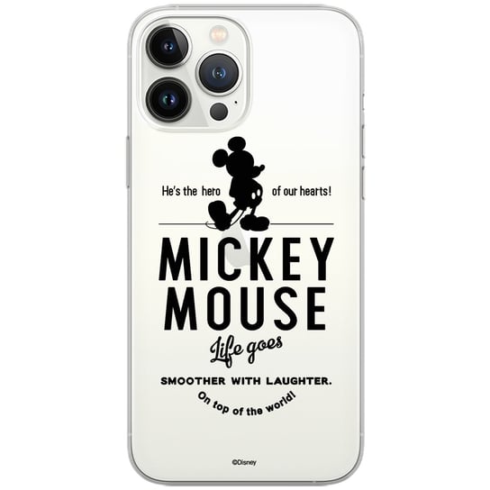 Etui Disney dedykowane do Iphone 14 PRO wzór: Mickey 014 oryginalne i oficjalnie licencjonowane ERT Group