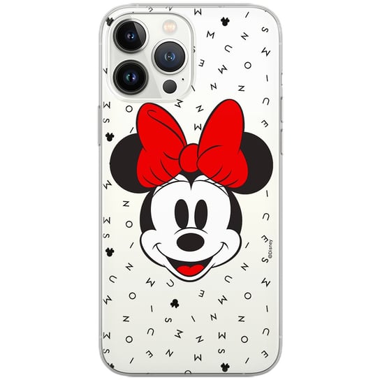 Etui Disney dedykowane do Samsung A5 2018 / A8 2018, wzór: Minnie 056 Etui częściowo przeźroczyste, oryginalne i oficjalnie licencjonowane Disney