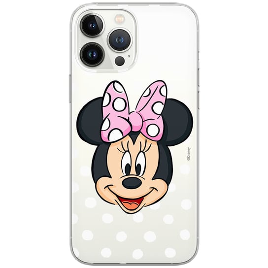 Etui Disney dedykowane do Samsung A5 2018 / A8 2018, wzór: Minnie 057 Etui częściowo przeźroczyste, oryginalne i oficjalnie licencjonowane Disney