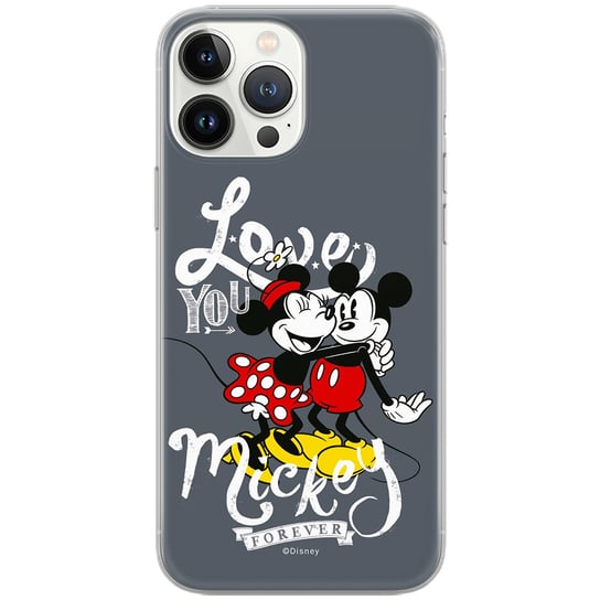 Etui Disney dedykowane do Samsung J6 2018, wzór: Mickey i Minnie 001 Etui całkowicie zadrukowane, oryginalne i oficjalnie licencjonowane Disney