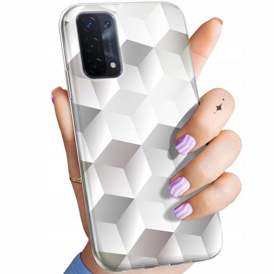 Etui Do A54 / A74 / A93 Wzory 3D Geometryczne Iluzja Obudowa Pokrowiec Oppo