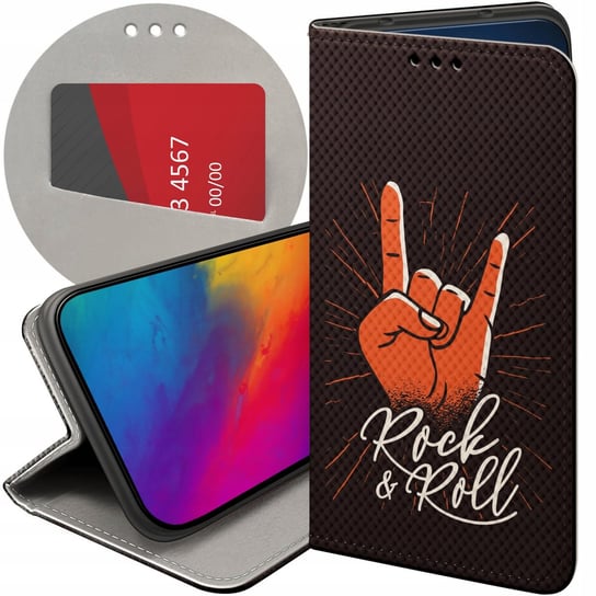 ETUI DO ALCATEL 1S 2019 WZORY ROCKOWE ROCK ROCK AND ROLL GITARA PUNK CASE Alcatel