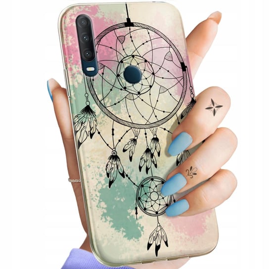 Etui Do Alcatel 1S 2020 Wzory Boho Łapacz Snów Pióra Obudowa Pokrowiec Case Alcatel