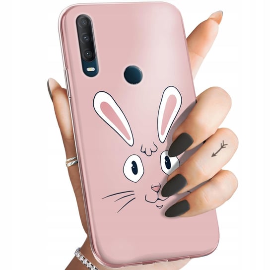 Etui Do Alcatel 1S 2020 Wzory Królik Zając Bunny Obudowa Pokrowiec Case Alcatel