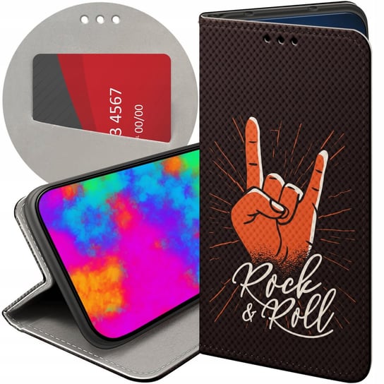 ETUI DO ALCATEL 1S 2021 / 3L 2021 WZORY ROCKOWE ROCK ROCK AND ROLL GITARA Alcatel