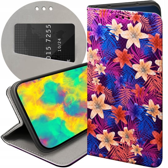 ETUI DO ALCATEL 1S 2021 / 3L 2021 WZORY TROPIC TROPIKALNE TROPIKI EGZOTYKA Alcatel