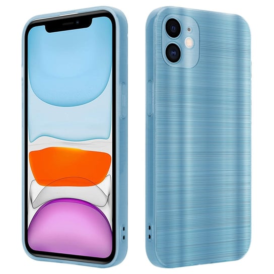 Etui Do Apple iPhone 11 Pokrowiec w Brushed Turkus Etui Silikonowe Obudowa Case Cover Cadorabo Cadorabo