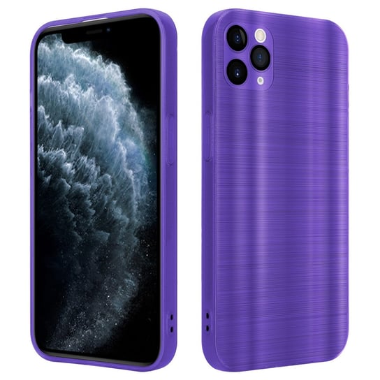 Etui Do Apple iPhone 11 PRO MAX Pokrowiec w Brushed Purpura Etui Silikonowe Obudowa Case Cover Cadorabo Cadorabo