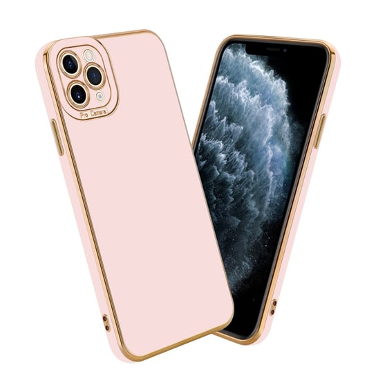 Etui Do Apple iPhone 11 PRO MAX Porkowiec w Glossy Róż - Różowe Złoto Ochrona kamery Obudowa Case Cover TPU Cadorabo Cadorabo