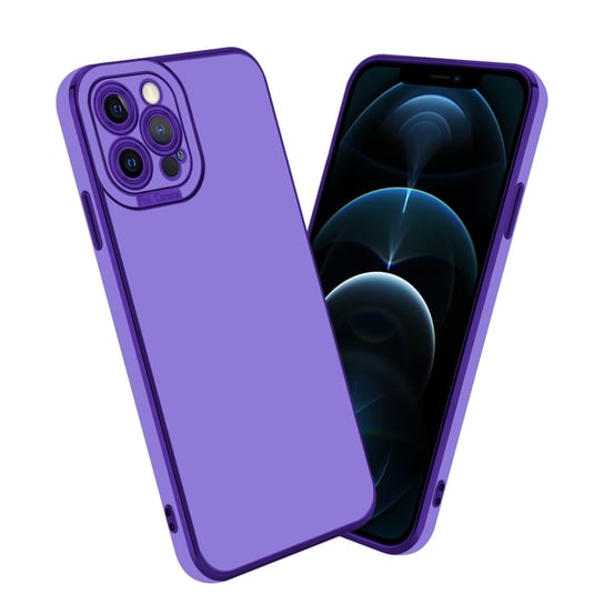 Etui Do Apple iPhone 12 PRO MAX Porkowiec w Glossy Purpura - Różowe Złoto Ochrona kamery Obudowa Case Cover TPU Cadorabo Cadorabo