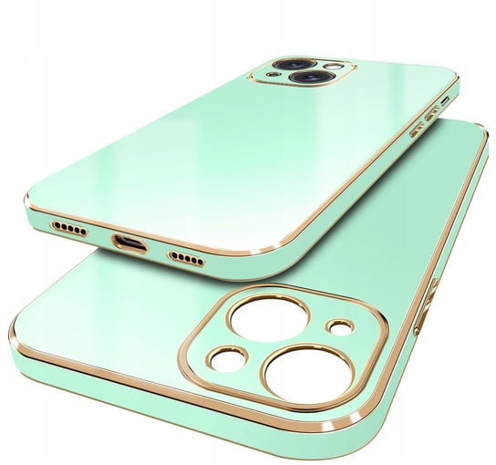 Etui do Apple iPhone 13 | 14 GOLDEDGE CASE GLAMOUR + Szkło 9H Krainagsm