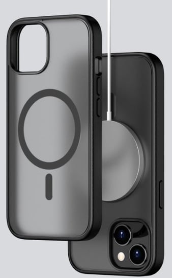 Etui Do Apple Iphone 13 Magsafe Matowe Czarne Obudowa Case + Ładowarka Magsafe inna (Inny)