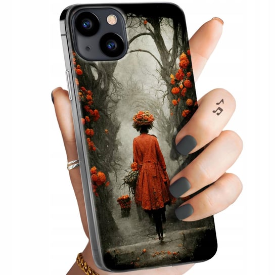 Etui Do Apple Iphone 13 Wzory Jesień Liście Autumn Obudowa Pokrowiec Case Apple