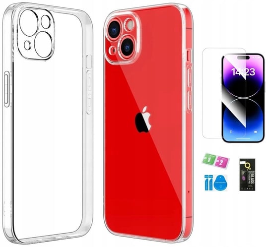 Etui Do Apple Iphone 15 Silicone Case + Szkło 9H Ochrona Obiektywu Phonelove