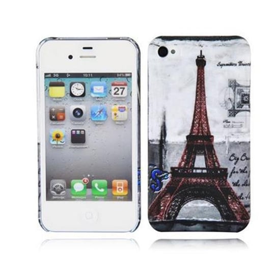 Etui Do Apple iPhone 4 / 4S Pokrowiec w PARIS - WIEŻA EIFFLA Hard Case Cover Obudowa Ochronny Cadorabo Cadorabo