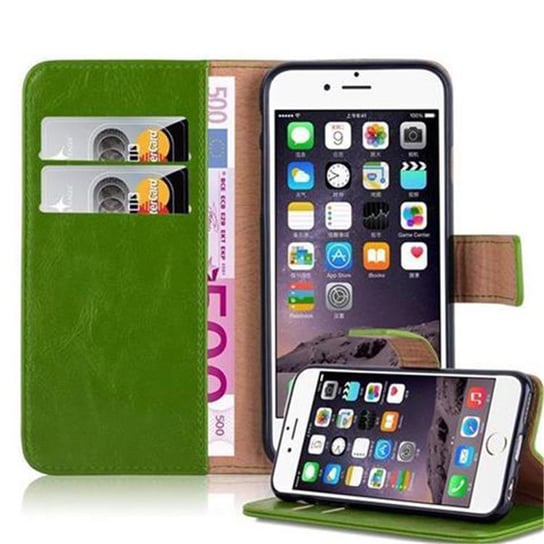 Etui Do Apple iPhone 6 / 6S w Pokrowiec ZIELONA TRAWA Magnet Obudowa Ochronny Case Cover Cadorabo Cadorabo