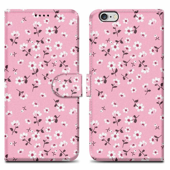 Etui Do Apple iPhone 6 PLUS / 6S PLUS Pokrowiec w Deszcz Kwiatów No. 6 Etui Case Cover Obudowa Ochronny Cadorabo Cadorabo