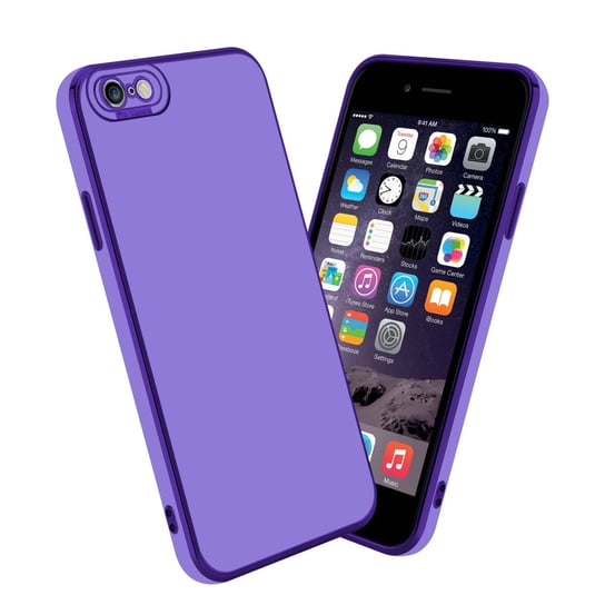 Etui Do Apple iPhone 6 PLUS / 6S PLUS Porkowiec w Glossy Purpura - Różowe Złoto Ochrona kamery Obudowa Case Cover TPU Cadorabo Cadorabo