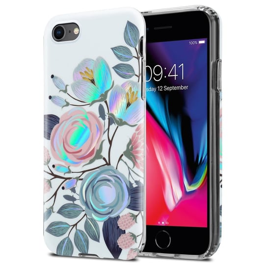 Etui Do Apple iPhone 7 / 7S / 8 / SE 2020 w PIWONIE Pokrowiec TPU Silikon Obudowa Case Cover Plecki Cadorabo Cadorabo