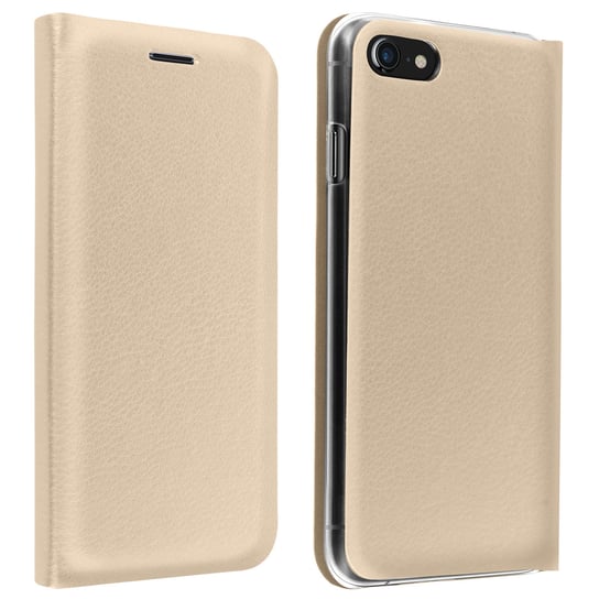 Etui do Apple iPhone SE 2020/8/7 Flip Card Holder - złote Avizar