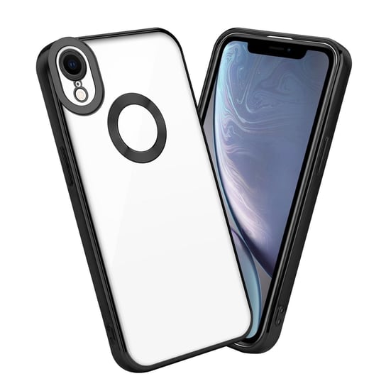 Etui Do Apple iPhone XR Pokrowiec w Przezroczysty - Czarny Etui Chrom Obudowa Case Cover Ochronny Cadorabo Cadorabo