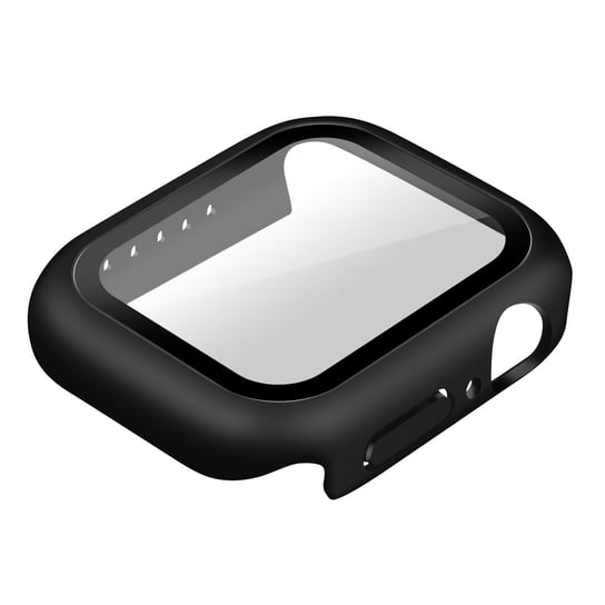 Etui do Apple Watch 7 Series (45mm) Sztywne Ultracienkie szkło ochronne czarne Avizar
