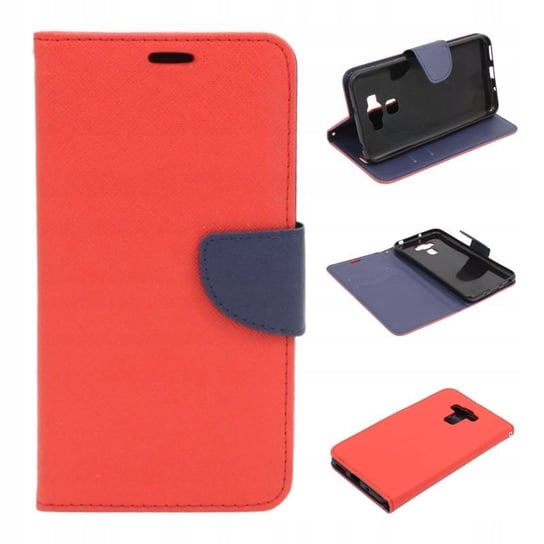 Etui Do Asus Zenfone 3 Max Fancy Diary Czerwony Pokrowiec Case Guma GSM-HURT