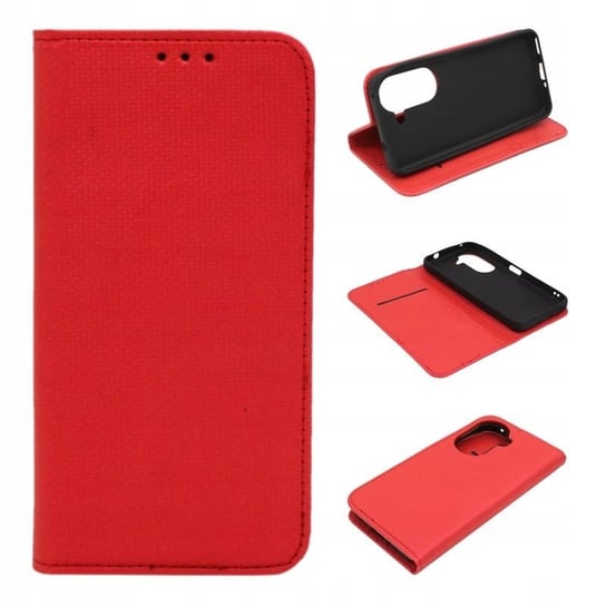 Etui do ASUS ZenFone 9 Smart Magnet czerwone Obudowa Pokrowiec Case GSM-HURT