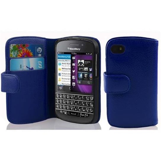 Etui Do Blackberry Q10 w KRÓLEWSKI NIEBIESKI Pokrowiec Portfel Case Cover Obudowa Cadorabo Cadorabo