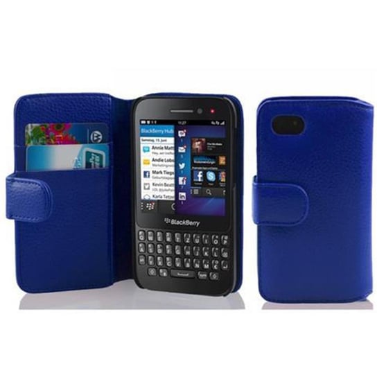 Etui Do Blackberry Q5 w KRÓLEWSKI NIEBIESKI Pokrowiec Portfel Case Cover Obudowa Cadorabo Cadorabo