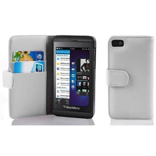Etui Do Blackberry Z10 w BIAŁY MAGNEZOWY Pokrowiec Portfel Case Cover Obudowa Cadorabo Cadorabo