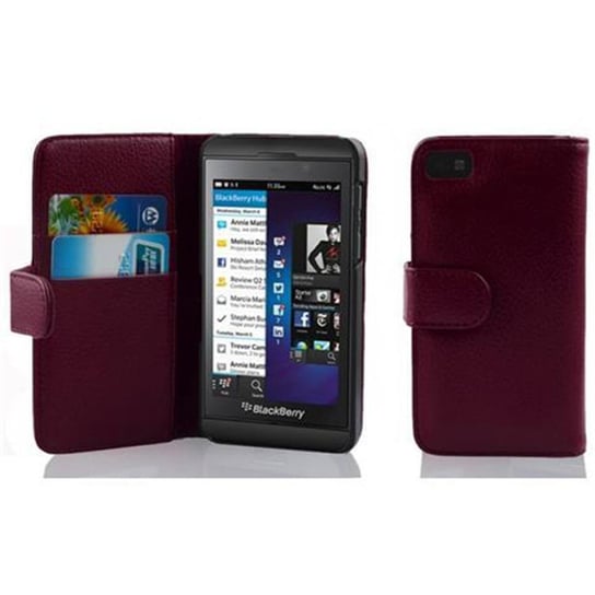 Etui Do Blackberry Z10 w BORDEAUX FIOLETOWY Pokrowiec Portfel Case Cover Obudowa Cadorabo Cadorabo