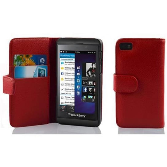 Etui Do Blackberry Z10 w PIEKŁA CZERWIEŃ Pokrowiec Portfel Case Cover Obudowa Cadorabo Cadorabo