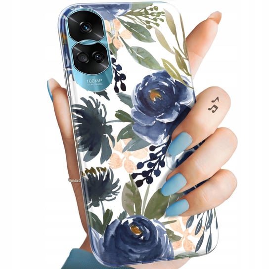 Etui Do Etui Honor 90 5G Wzory Kwiaty Kwieciste Flower Obudowa Pokrowiec Honor