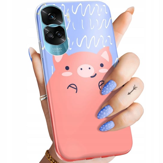 Etui Do Etui Honor 90 5G Wzory Świnka Peppa Bajka Obudowa Pokrowiec Case Honor