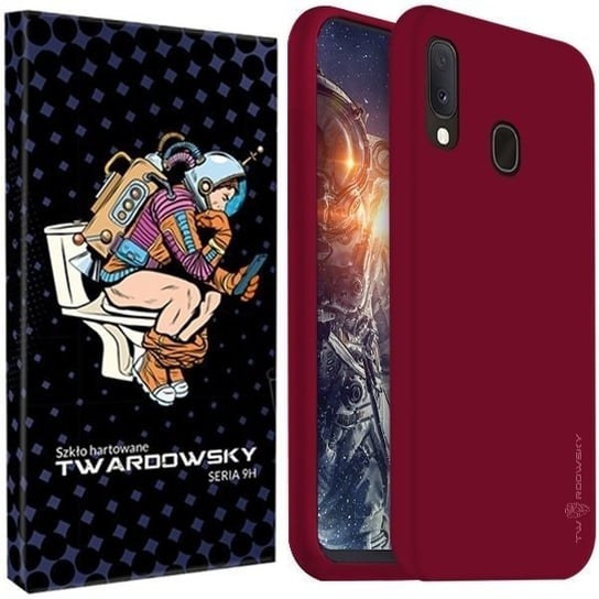 ETUI DO GALAXY A20E SM-A202 TWARDOWSKY HOLE +SZKŁO TWARDOWSKY