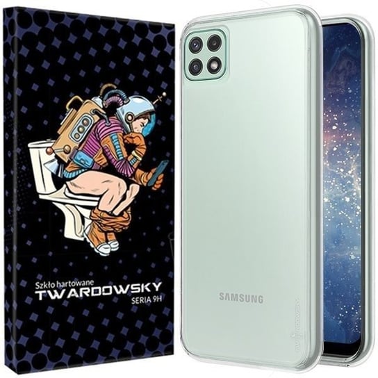 ETUI DO GALAXY A22 5G TWARDOWSKY +SZKŁO 9H +APARAT TWARDOWSKY