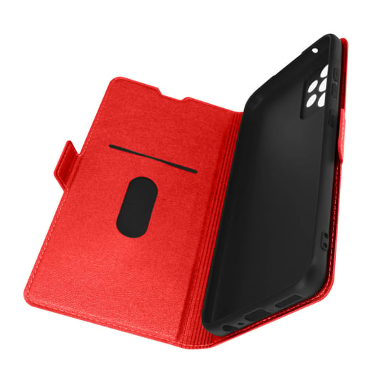 Etui do Galaxy A52 i A52s Card Holder Double Tab czerwone Avizar