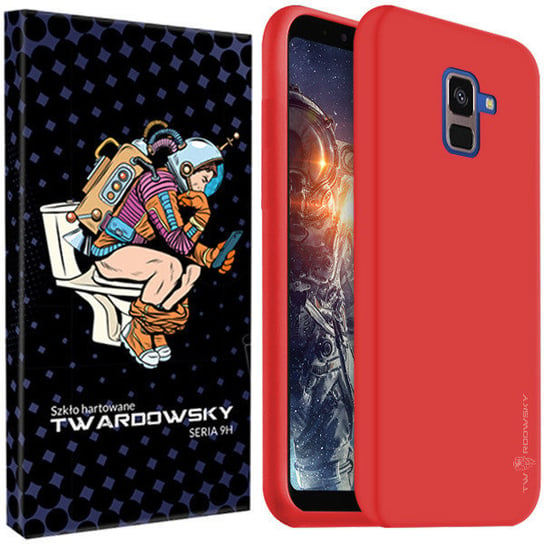 Etui Do Galaxy A8 Plus 2018 Twardowsky Hole +Szkło TWARDOWSKY